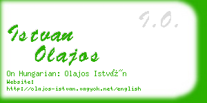 istvan olajos business card